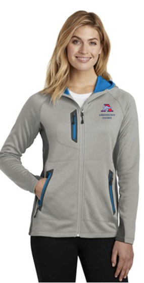 Picture of Eddie Bauer ® Ladies Sport Hooded Full-Zip Fleece Jacket( EB245 )