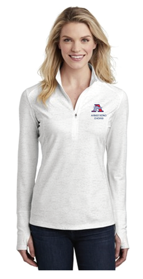 Picture of Sport-Tek ® Ladies Sport-Wick ® Stretch Reflective Heather 1/2-Zip Pullover( LST855)